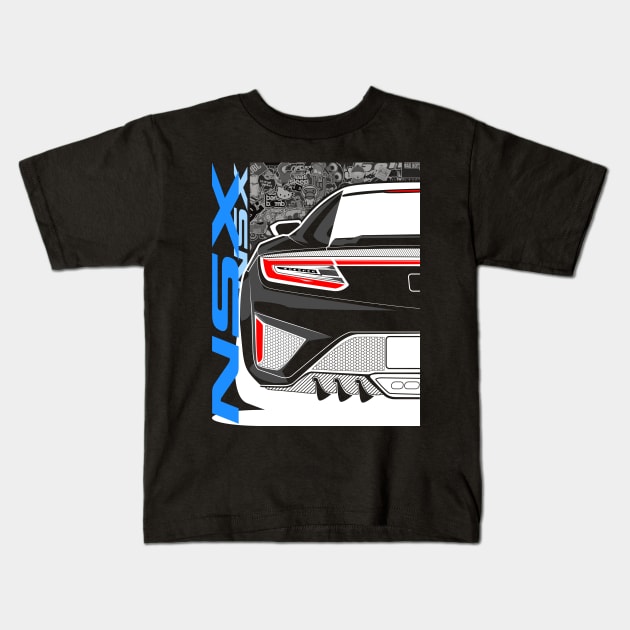 NSX 2017 Kids T-Shirt by gaplexio